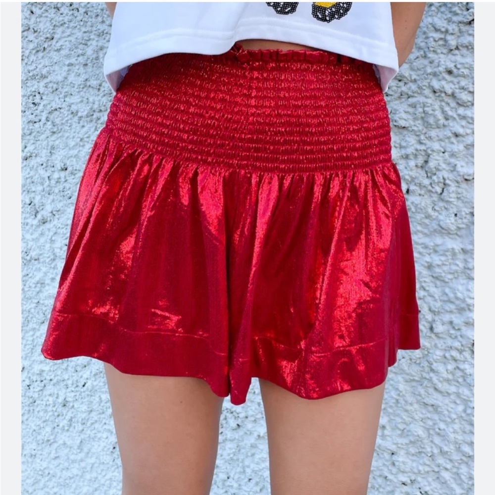 TCEC red shimmer skirt